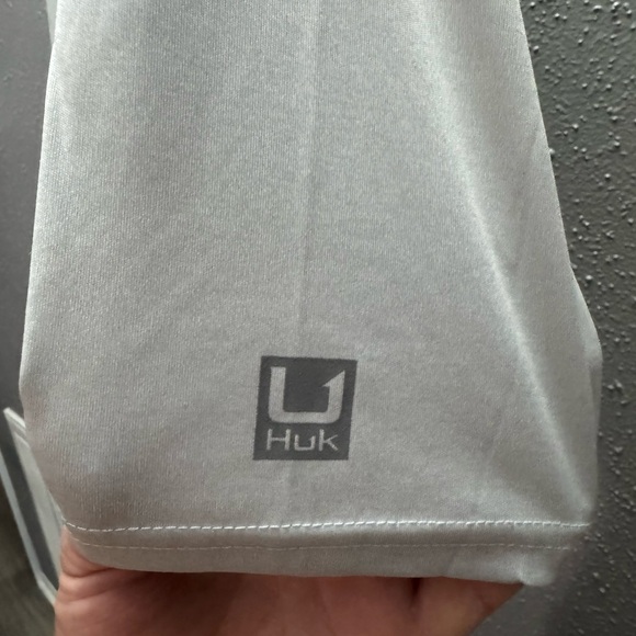 Huk Men's Steel Gray Polo Shirt - Picture 3 of 4